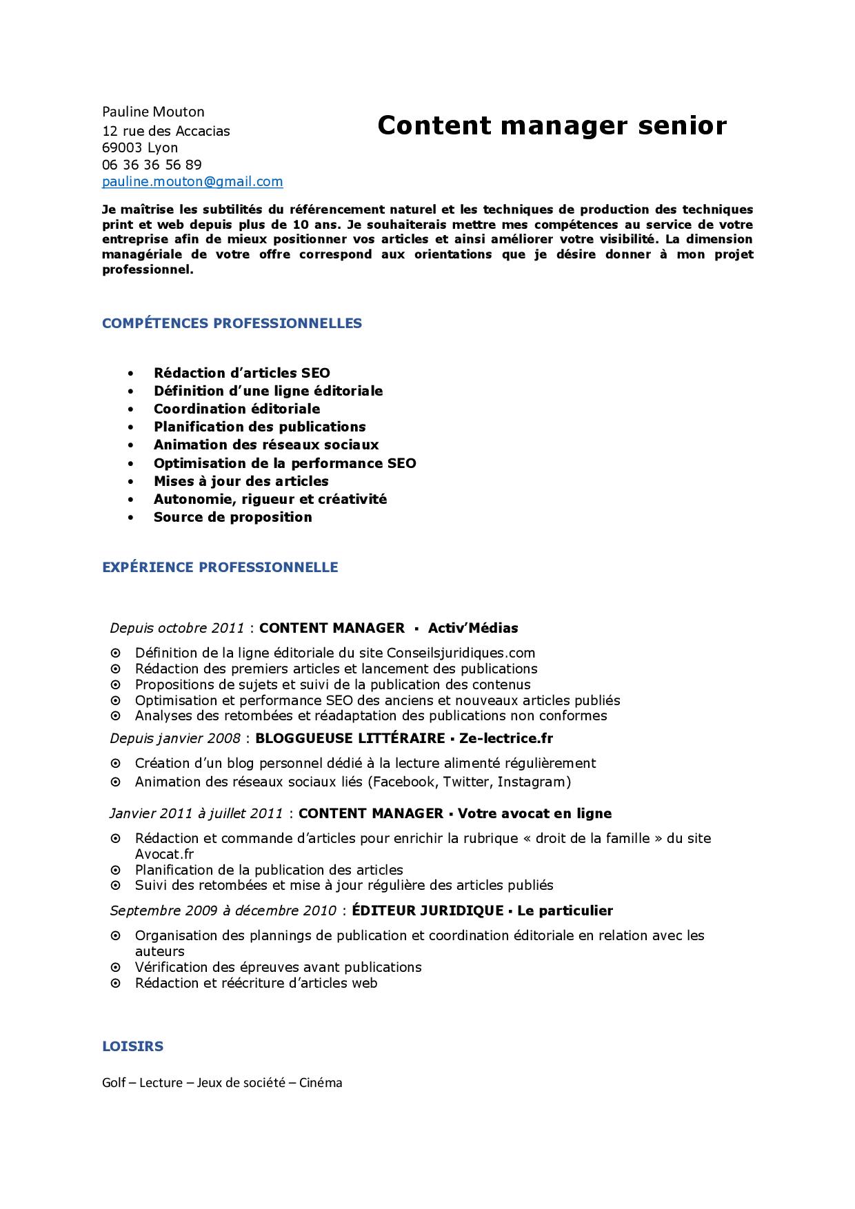Exemple de mauvais CV par compétences