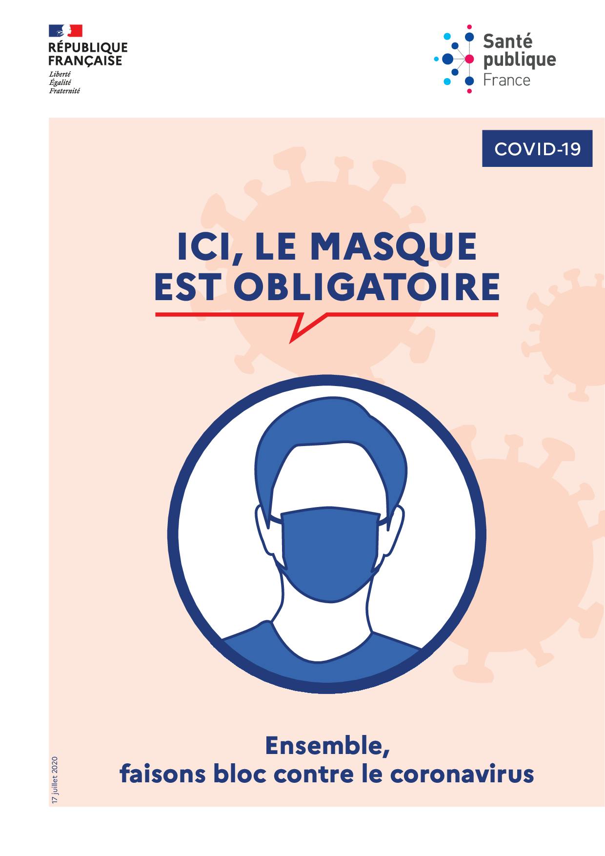Logo du port du masque obligatoire