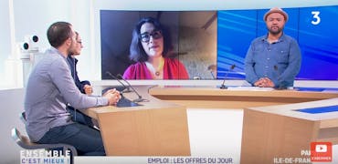 Vu sur France 3 Ile-de-France : acheminement de colis, 2 histoires d'offres d'emploi sur Cadremploi