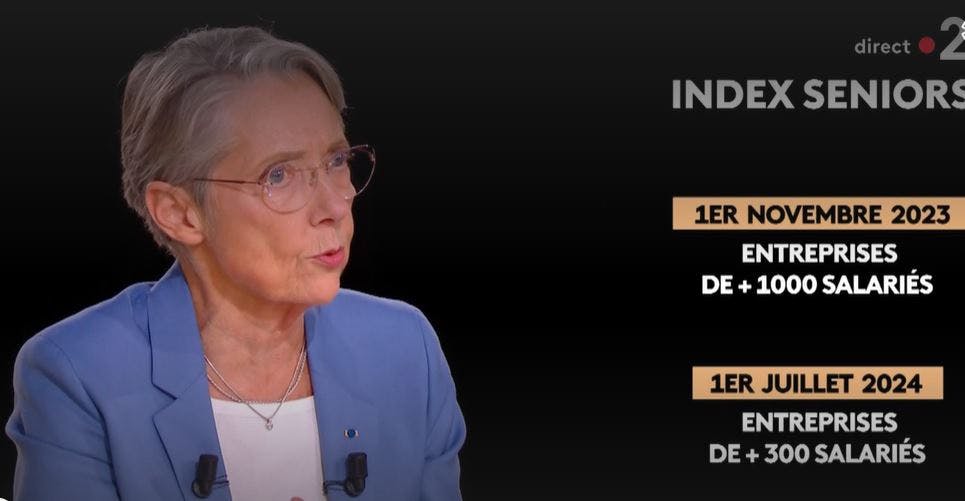 Elisabeth Borne sur France télévision 