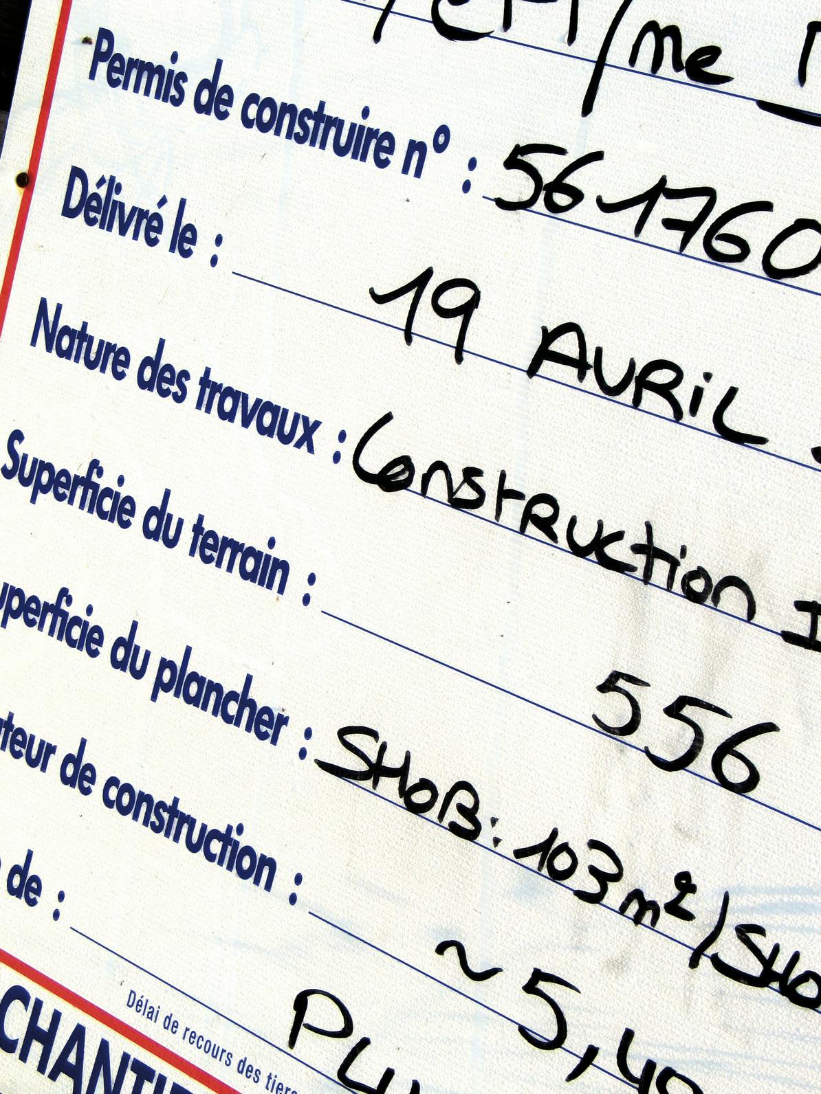 Le permis de construire