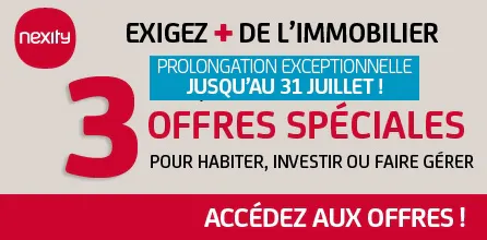 Derniers jours pour profiter des 3 offres immobilières de Nexity